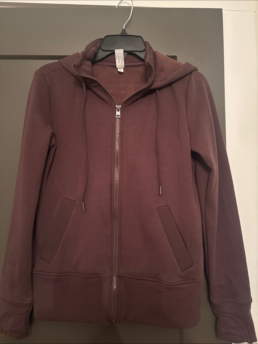 90 Degree By Reflex Women's Zip-Up Hooded Jacket - Dark Brown